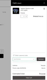 SAVENOW coupon verification screenshot