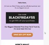 blackfriday55 coupon verification screenshot