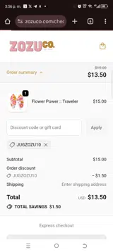 Flash50 coupon verification screenshot