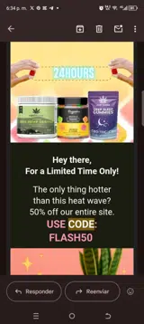 Flash50 coupon verification screenshot