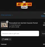 JLBOB coupon verification screenshot