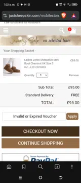 6QEDM9JTNX coupon verification screenshot