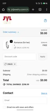 onus coupon verification screenshot