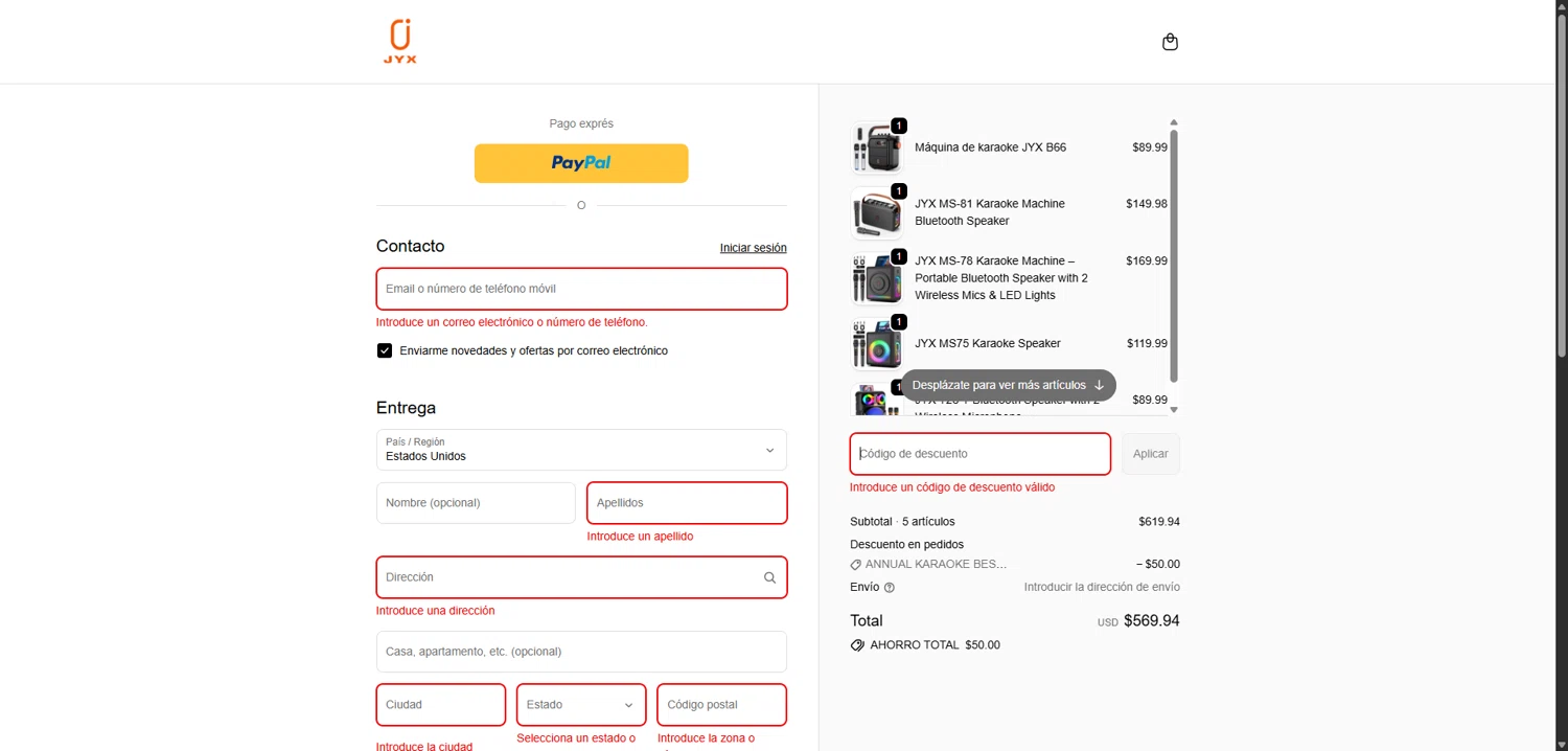 JYX discount code screenshot showing code jyxlove applied at JYX checkout page. Uploaded by SimplyCodes community member VoucherVirtuoso5207 on Nov 6, 2025