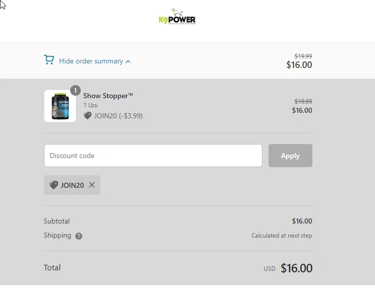 how to use K9power coupons