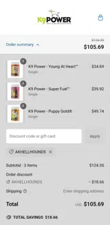 Akhellhounds coupon verification screenshot