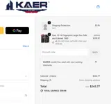 Kaer10 coupon verification screenshot