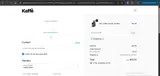 Kaffe Products coupon verification screenshot
