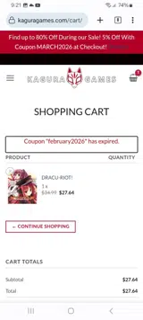 FEBRUARY2026 coupon verification screenshot