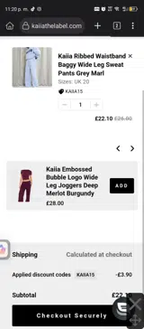 KAIIA15 coupon verification screenshot