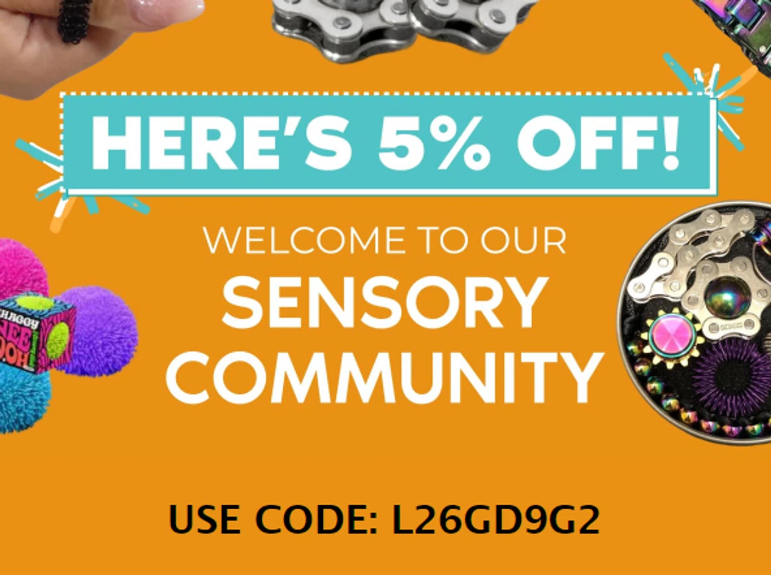 Kaiko Fidgets discount code screenshot showing code L26GD9G2 applied at Kaiko Fidgets checkout page. Uploaded by SimplyCodes community member RonaldAcunaJr on Feb 7, 2026