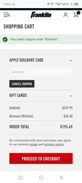 Kajun Loaded Tea coupon verification screenshot