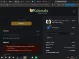 Kalamala coupon verification screenshot