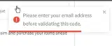 Kaley Jase Boutique coupon verification screenshot