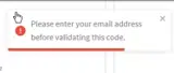 Kaley Jase Boutique coupon verification screenshot
