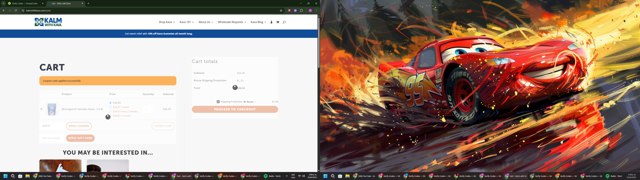 Kalm with Kava checkout page showing Kalm with Kava discount code box | Screenshot taken by SimplyCodes community member on Jun 25, 2025