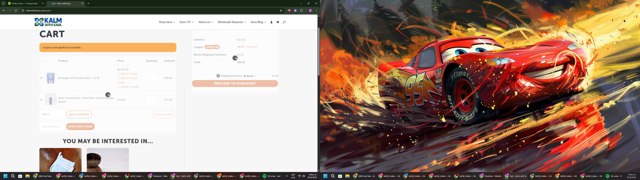 Kalm with Kava checkout page showing Kalm with Kava discount code box | Screenshot taken by SimplyCodes community member on Jun 25, 2025