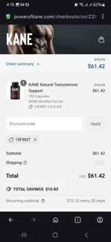 15FIRST coupon verification screenshot