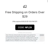 Kansas City Chiefs coupon verification screenshot