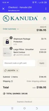 JULY4TH coupon verification screenshot
