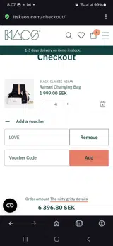Love coupon verification screenshot