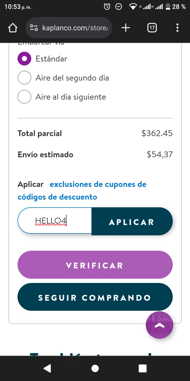 Kaplan Early Learning Company checkout page showing Kaplan Early Learning Company promo code box | Screenshot taken by SimplyCodes community member on Jun 26, 2024