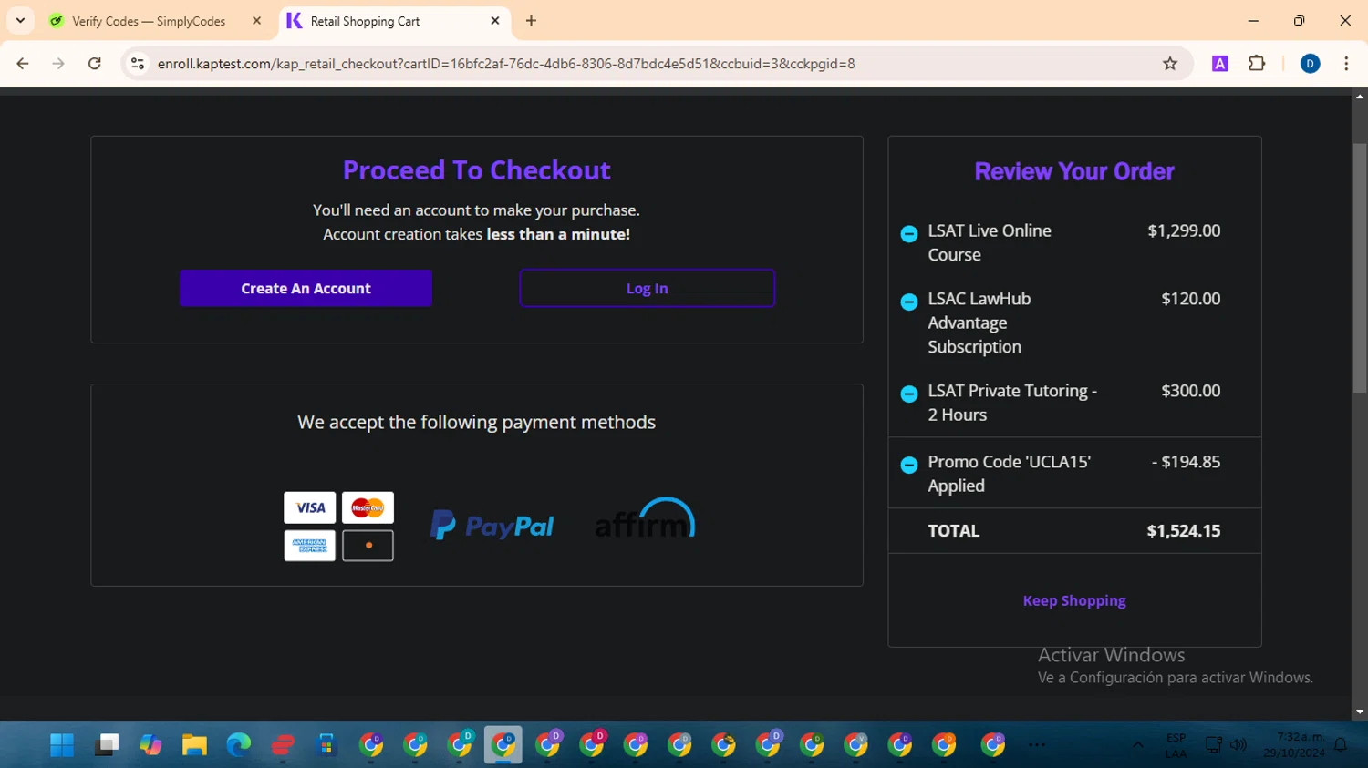how to use Kaplan coupons