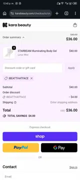 IBEATTHATFACE coupon verification screenshot