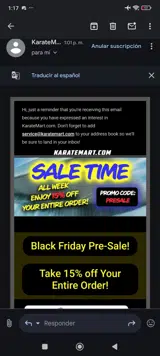 PRESALE coupon verification screenshot