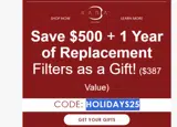 HOLIDAYS25 coupon verification screenshot