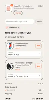 DANIKAB15 coupon verification screenshot