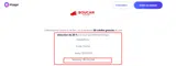 Kaspr coupon verification screenshot