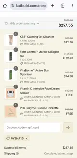 Mysha15 coupon verification screenshot