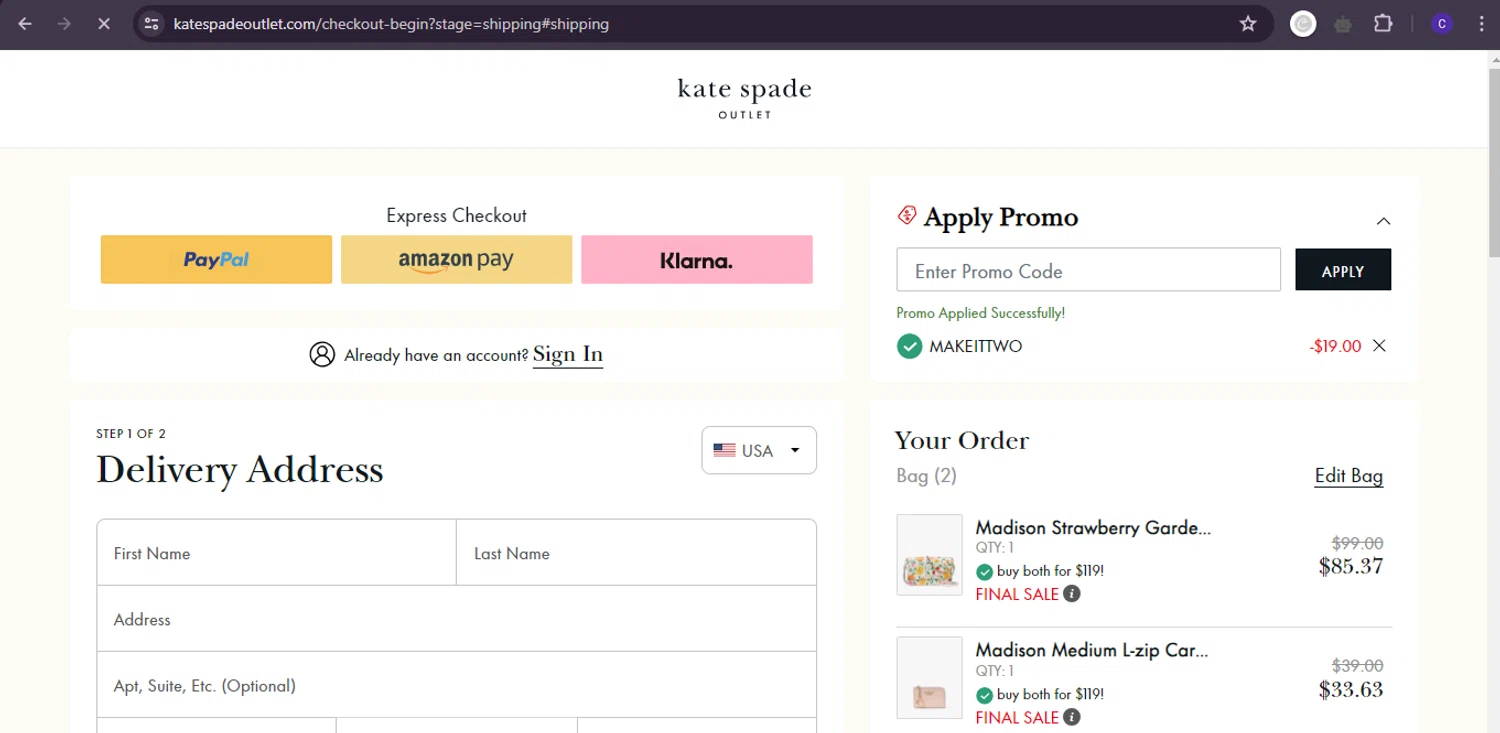 Kate Spade Promo Codes 30 Off May 2024