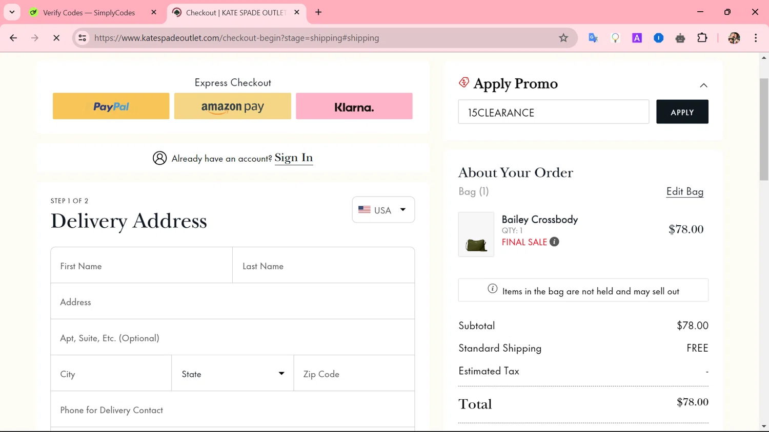 Kate Spade Outlet Promo Codes 20 Off Coupon Codes in August 2024 SimplyCodes