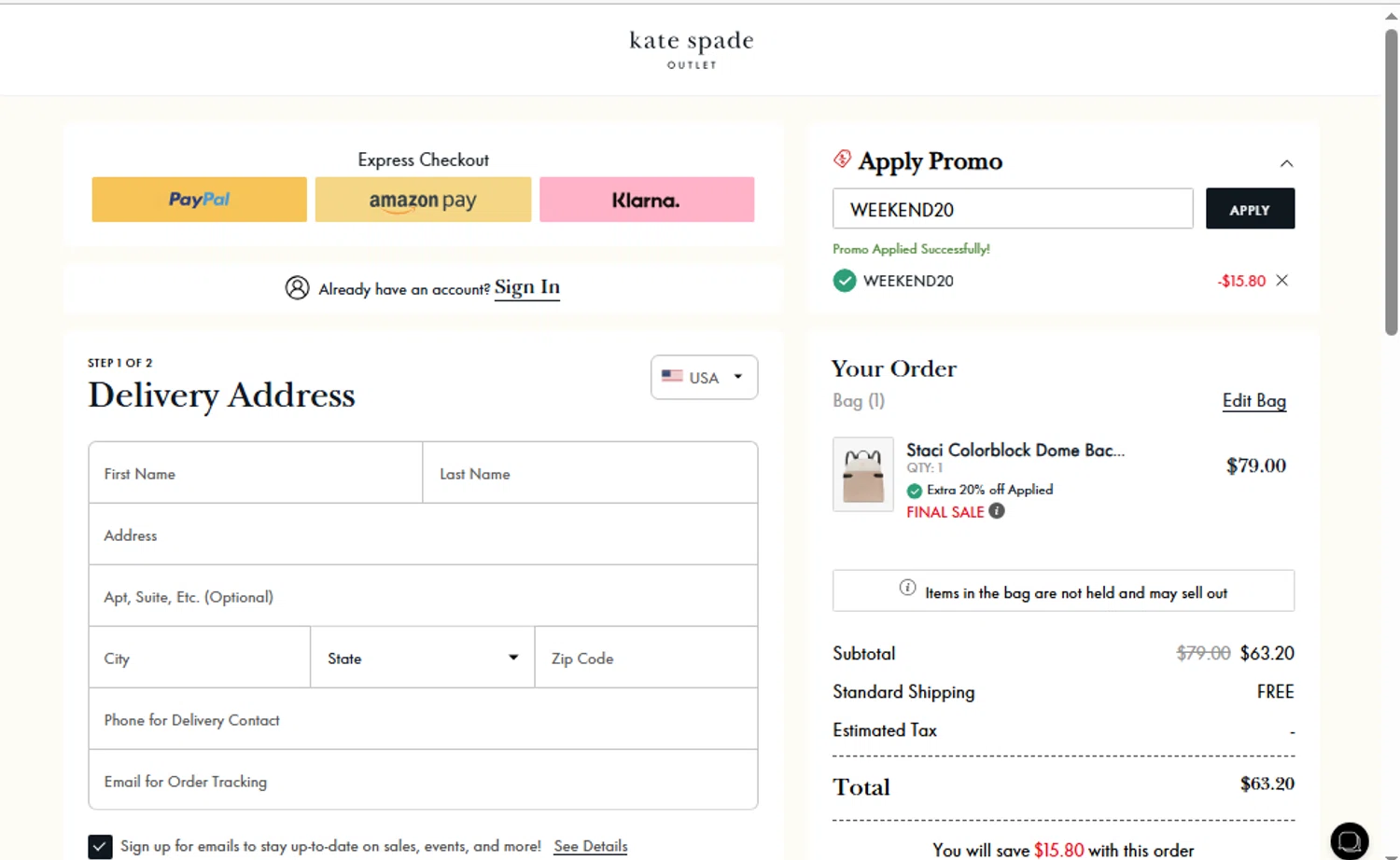 Kate Spade Outlet Promo Codes 27 Off July 2024