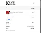 Kate's Real Food coupon verification screenshot