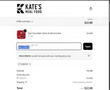 Kate's Real Food coupon verification screenshot