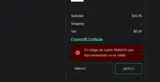 XMAS10 coupon verification screenshot