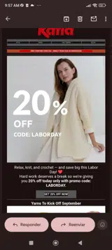 Laborday coupon verification screenshot