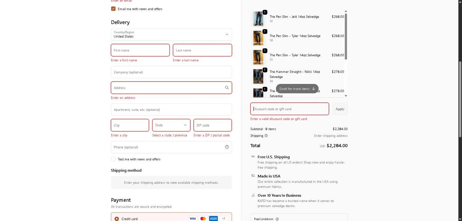 HIROSHI KATO discount code screenshot showing code THANKYOU21 applied at HIROSHI KATO checkout page. Uploaded by SimplyCodes community member VictoriousFinder4393 on Feb 12, 2026