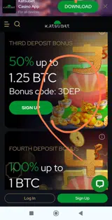 KatsuBet coupon verification screenshot