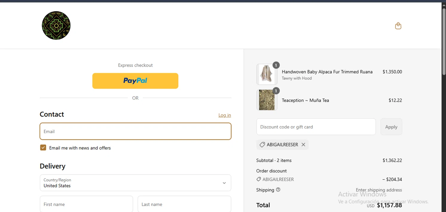 Katukina.us promo code screenshot showing code ABIGAILREESER applied at Katukina.us checkout page. Uploaded by SimplyCodes community member ValueGenius9720 on Jun 18, 2025