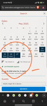OUTRIGGER coupon verification screenshot
