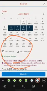 ESCAPE coupon verification screenshot