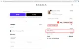 KAVALABABE15 coupon verification screenshot