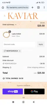 NEWYEAR2024 coupon verification screenshot
