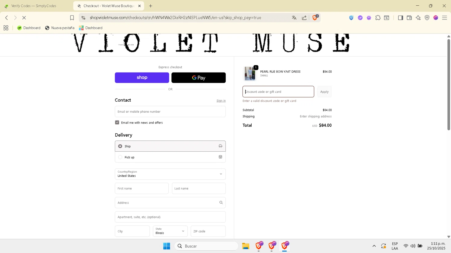KayOutlet promo code screenshot showing code 15%Off applied at KayOutlet checkout page. Uploaded by SimplyCodes community member Esterasa on Oct 25, 2025