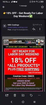 eb825 coupon verification screenshot