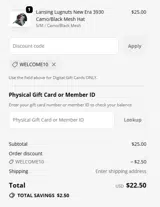 Kannapolis Cannon Ballers coupon verification screenshot